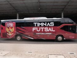 Kendaraan Bus Tim nasional Futsal Indonesia Terus Dampingi Perjalanan Tim, Perkuat Semangat #SatuKeluarga