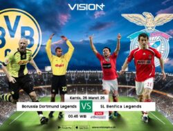 Nonton Match Legendaris Borussia Dortmund Legends vs Benfica Legends, Tayang di VISION+