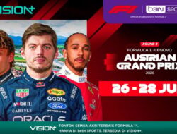 Jadwal Formula 1 Lenovo Austrian Grand Prix 2026, Live Streaming di VISION+